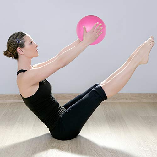 TRIXES Balón Espuma PVC Rosa Ayuda para Ejercicios de, Fortalecimiento, Yoga Gimnasia, Ejercicios Pilates