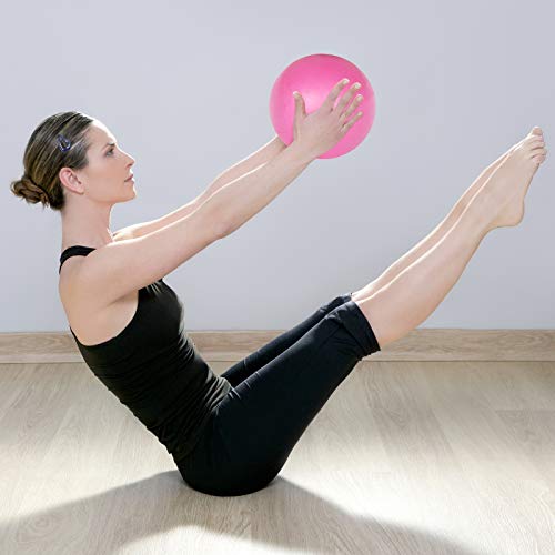 TRIXES Balón Espuma PVC Rosa Ayuda para Ejercicios de, Fortalecimiento, Yoga Gimnasia, Ejercicios Pilates TRIXES Balón Espuma PVC Rosa Ayuda para Ejercicios de, Fortalecimiento, Yoga Gimnasia, Ejercicios Pilates