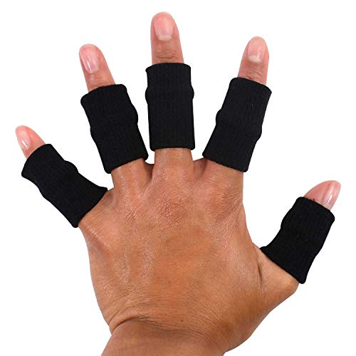 TRIXES Protector elástico para dedos, apoyo artritis ayuda en deportes x 10 TRIXES Protector elástico para dedos, apoyo artritis ayuda en deportes x 10