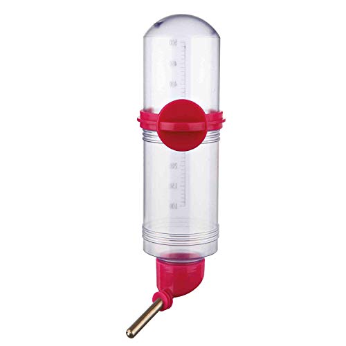 TRIXIE Botella bebedero con tornillo fijador, 500 ml, Pequeños Mamíferos TRIXIE Botella bebedero con tornillo fijador, 500 ml, Pequeños Mamíferos