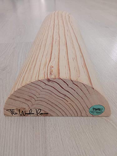 Tronco propioceptivo de madera. Tronco de eutonia para suelo pélvico. Wood Roller para hipopresivos, pilates, yoga. Tronco 5P. Tronco propiocepcion con medidas oficiales 49,5 x 17 x7,5