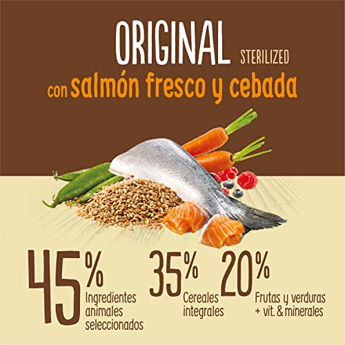 True Instinct Original - Nature's Variety - Pienso para Gato Esterilizado Adulto con Salmón - 7kg True Instinct Original - Nature's Variety - Pienso para Gato Esterilizado Adulto con Salmón - 7kg
