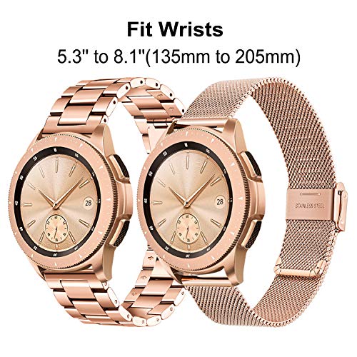 TRUMiRR Compatible con Galaxy Watch 42mm/Galaxy Watch Active/Gear Sport Correa de Reloj, 20mm Acero Inoxidable de Metal sólido Correa de Malla Banda de Reloj para Garmin Vivoactive 3/3 Music TRUMiRR Compatible con Galaxy Watch 42mm/Galaxy Watch Active/Gear Sport Correa de Reloj, 20mm Acero Inoxidable de Metal sólido Correa de Malla Banda de Reloj para Garmin Vivoactive 3/3 Music
