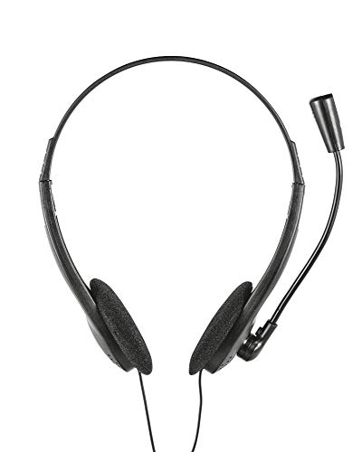 Trust - Auriculares con Micrófono para PC (Ideales para Skype) Color Negro, 21867 Trust - Auriculares con Micrófono para PC (Ideales para Skype) Color Negro, 21867
