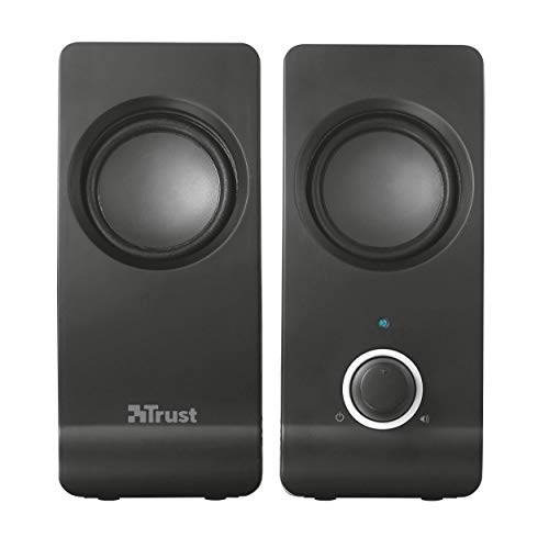 Trust Remo - Set de altavoces de ordenador de 16 W (2.0, 3.5 mm), negro