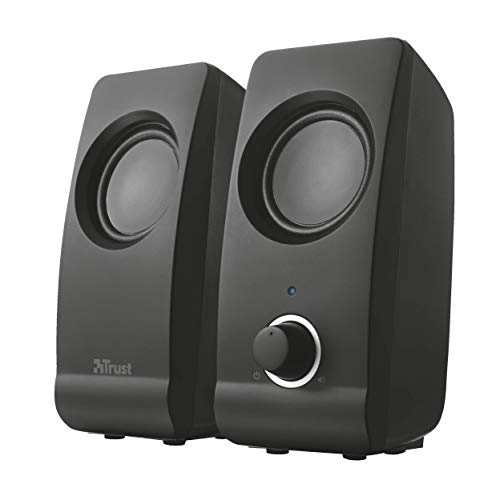 Trust Remo - Set de altavoces de ordenador de 16 W (2.0, 3.5 mm), negro