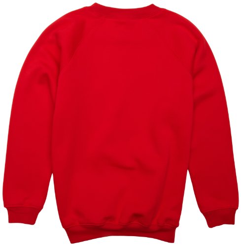 Trutex Limited 260G Crew Neck, Sudadera para Niños, Rojo (Scarlett), 9-10 años (Talla del fabricante: 25-27" Pecho)