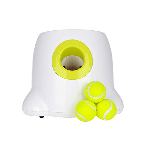 TTLIFE Lanzador de Bolas para Perros Lanzador de Bolas automático de 3 Piezas, Juguete Interactivo para Máquina para lanzar Tenis para Perros Máquina de Pelotas de Tenis para Entrenamiento de Perros