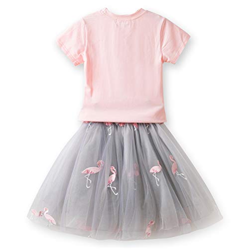 TTYAOVO Juego de Ropa de Princesa de Verano para Niñas Camiseta de Manga Corta de Dibujos Animados + Falda de Tutú de Tul 2 Piezas Trajes 3-4 años(Talla 110) 629 Rosado TTYAOVO Juego de Ropa de Princesa de Verano para Niñas Camiseta de Manga Corta de Dibujos Animados + Falda de Tutú de Tul 2 Piezas Trajes 3-4 años(Talla 110) 629 Rosado