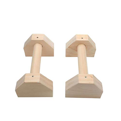 TTZY La Mano calisténica de Madera descansa en Forma de H Barra paralela Personalizada, Barra Doble, Soporte para Flexiones, Soporte Extensible, Barras Dobles Simples, Blanco