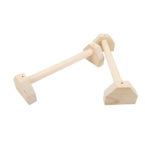 TTZY La Mano calisténica de Madera descansa en Forma de H Barra paralela Personalizada, Barra Doble, Soporte para Flexiones, Soporte Extensible, Barras Dobles Simples, Blanco