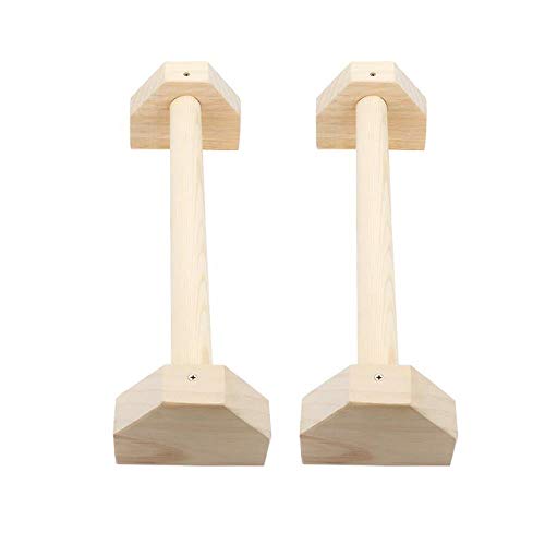 TTZY La Mano calisténica de Madera descansa en Forma de H Barra paralela Personalizada, Barra Doble, Soporte para Flexiones, Soporte Extensible, Barras Dobles Simples, Blanco