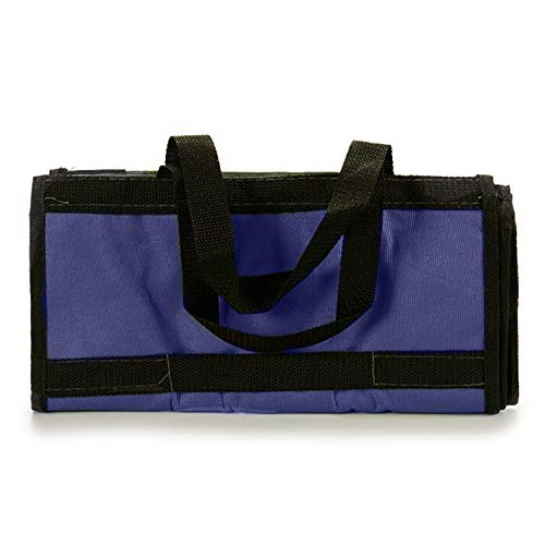 TU TENDENCIA ÚNICA Bolsa de Compra Plegable con Ruedas. Asa de Transporte. Impermeable (Azul)