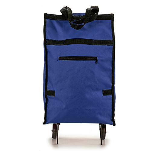 TU TENDENCIA ÚNICA Bolsa de Compra Plegable con Ruedas. Asa de Transporte. Impermeable (Azul) TU TENDENCIA ÚNICA Bolsa de Compra Plegable con Ruedas. Asa de Transporte. Impermeable (Azul)