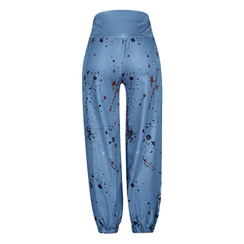TUDUZ Pantalones De Harén Tailandés Mujer Holgado Boho Hippy Pantalones Deportivos Impresión Playa Pantalones Leves (Azula, XXXXXL)