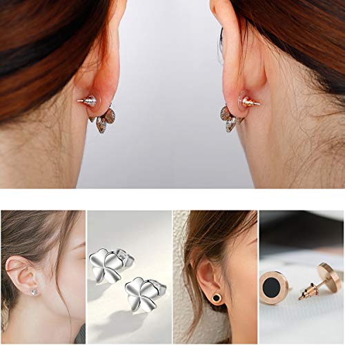 Tuercas de Pendientes 10 Estilos Metal Goma Plástico Cierres de Pendientes Forma de Bala Estilo de Mariposa Tapón Posterior de Pendiente Seguridad, 460 Piezas Tuercas de Pendientes 10 Estilos Metal Goma Plástico Cierres de Pendientes Forma de Bala Estilo de Mariposa Tapón Posterior de Pendiente Seguridad, 460 Piezas
