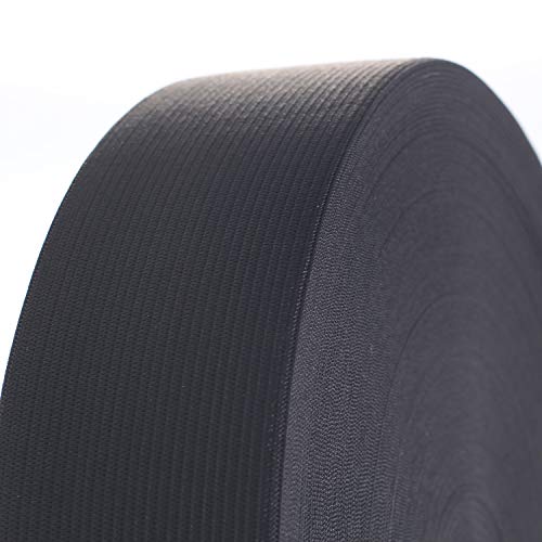TUKA 40 Metros x 50mm Elásticas Planas Bandas de Costura, Bandas de elástico de Cuerda, para la Ropa Personalizada y Artesanía DIY Hogar, 40 Metros Largo, 50 mm de Ancho, Negro, TKB5007-black TUKA 40 Metros x 50mm Elásticas Planas Bandas de Costura, Bandas de elástico de Cuerda, para la Ropa Personalizada y Artesanía DIY Hogar, 40 Metros Largo, 50 mm de Ancho, Negro, TKB5007-black