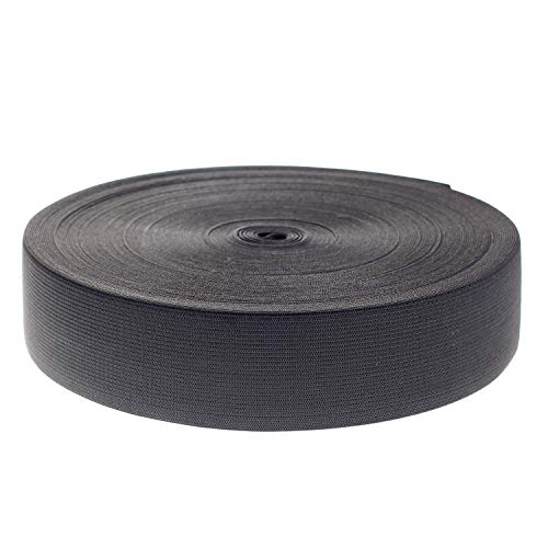 TUKA 40 Metros x 50mm Elásticas Planas Bandas de Costura, Bandas de elástico de Cuerda, para la Ropa Personalizada y Artesanía DIY Hogar, 40 Metros Largo, 50 mm de Ancho, Negro, TKB5007-black TUKA 40 Metros x 50mm Elásticas Planas Bandas de Costura, Bandas de elástico de Cuerda, para la Ropa Personalizada y Artesanía DIY Hogar, 40 Metros Largo, 50 mm de Ancho, Negro, TKB5007-black