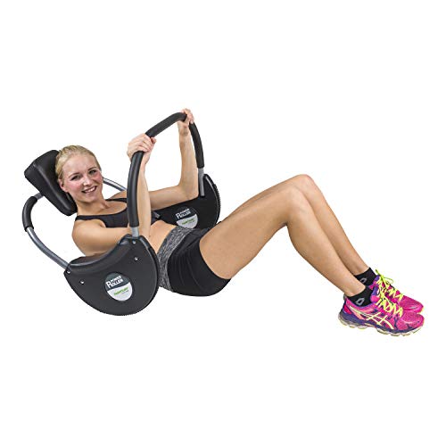 Tunturi-Fitness Power Roller Aparato Abdominales, Unisex Adulto, Negro, Talla Única