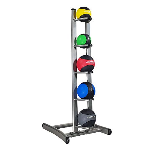 Tunturi Functional Soporte Balones Medicinales, Unisex Adulto, Plateado, Talla Única