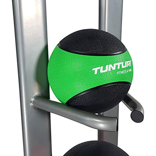 Tunturi Functional Soporte Balones Medicinales, Unisex Adulto, Plateado, Talla Única