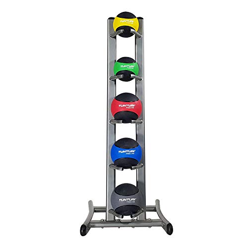 Tunturi Functional Soporte Balones Medicinales, Unisex Adulto, Plateado, Talla Única Tunturi Functional Soporte Balones Medicinales, Unisex Adulto, Plateado, Talla Única