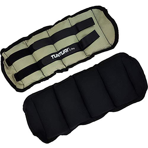 Tunturi Grey Muñequeras/Tobilleras lastradas. Un Juego 2 Unidades de 0,5 Kg. Cada una, Adultos Unisex Tunturi Grey Muñequeras/Tobilleras lastradas. Un Juego 2 Unidades de 0,5 Kg. Cada una, Adultos Unisex