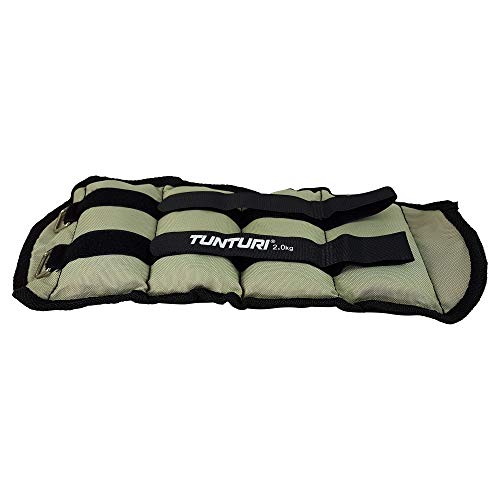Tunturi Grey Muñequeras/Tobilleras lastradas. Un Juego 2 Unidades de 0,5 Kg. Cada una, Adultos Unisex Tunturi Grey Muñequeras/Tobilleras lastradas. Un Juego 2 Unidades de 0,5 Kg. Cada una, Adultos Unisex