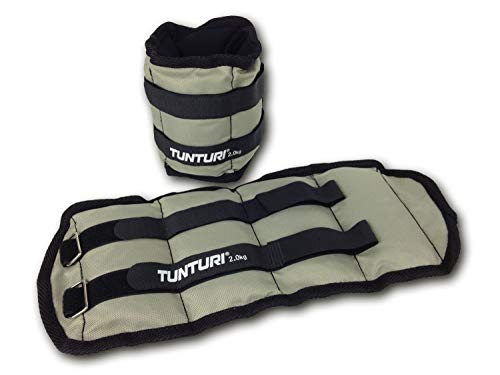 Tunturi Grey Muñequeras/Tobilleras lastradas. Un Juego 2 Unidades de 0,5 Kg. Cada una, Adultos Unisex Tunturi Grey Muñequeras/Tobilleras lastradas. Un Juego 2 Unidades de 0,5 Kg. Cada una, Adultos Unisex