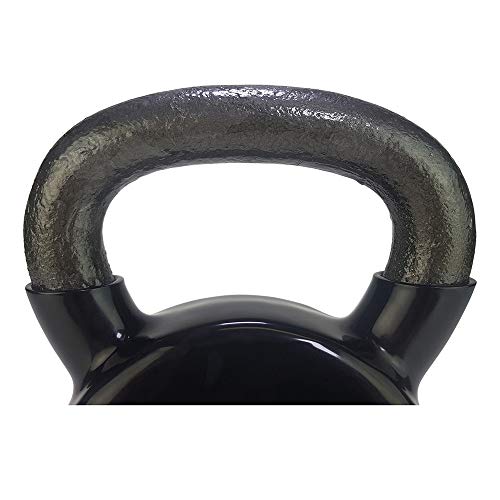 Tunturi Kettlebells Pesa Rusa Vinilo, Unisex Adulto, Black, 1