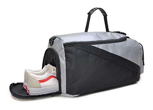 tuokener Mochila Mujer de Deporte Bolsa Gimnasio Mochilas para La Playa Gym Bolsas Impermeable Nylon (Gris) tuokener Mochila Mujer de Deporte Bolsa Gimnasio Mochilas para La Playa Gym Bolsas Impermeable Nylon (Gris)