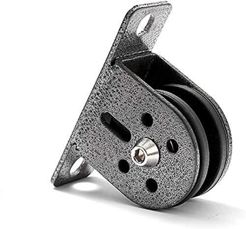Tuoservo Polea fija bloque de fitness cable máquina construye poleas insonorizadas guía de cuerda de elevación con tornillos de montaje de carga 600 libras Tuoservo Polea fija bloque de fitness cable máquina construye poleas insonorizadas guía de cuerda de elevación con tornillos de montaje de carga 600 libras