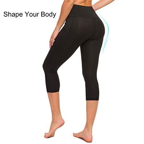 TUPARKA Pantalones de yoga para mujer con bolsillos, ropa de entrenamiento de cintura alta Medias de fitness de yoga Stretch Leggings de yoga Control de abdomen TUPARKA Pantalones de yoga para mujer con bolsillos, ropa de entrenamiento de cintura alta Medias de fitness de yoga Stretch Leggings de yoga Control de abdomen