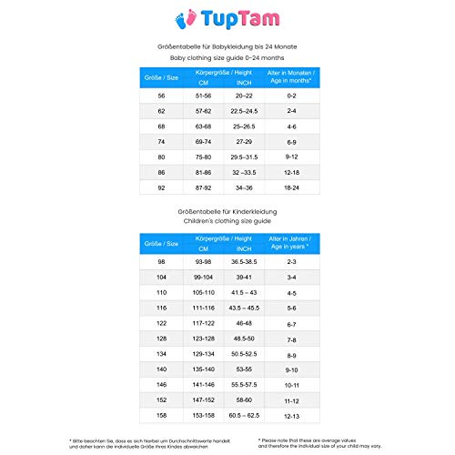 TupTam Top Sujetador para Niñas Tirantes Anchos Pack de 5, Blanco, 122-128