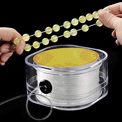 Turbobm 0.5mm / 0.6mm / 0.7mm / 0.8mm / 1mm / 1.2mm / 1.5mm Pulsera elástica Cuerda de cordón Hilo de Reborde elástico Transparente para Hacer Joyas Pulsera de Collar con Caja Turbobm 0.5mm / 0.6mm / 0.7mm / 0.8mm / 1mm / 1.2mm / 1.5mm Pulsera elástica Cuerda de cordón Hilo de Reborde elástico Transparente para Hacer Joyas Pulsera de Collar con Caja