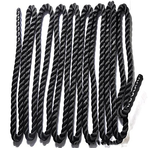 Turefans Cuerda de Batalla,Battle Rope,Cuerda Fitness , 38mm*15m ,38mm*12m (12m * 38mm Negro, Dorado) Turefans Cuerda de Batalla,Battle Rope,Cuerda Fitness , 38mm*15m ,38mm*12m (12m * 38mm Negro, Dorado)