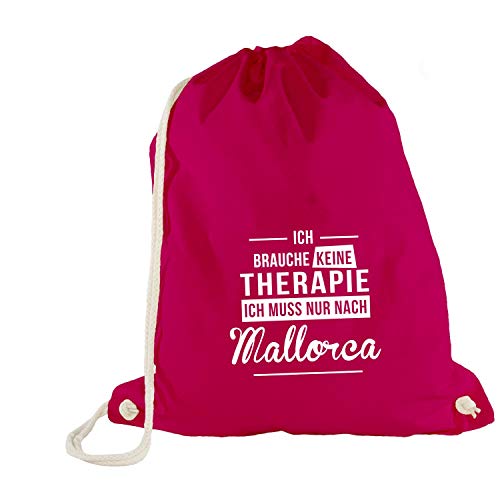 Turn Bolsa – Ich brauche No Terapia Mallorca – Therapy vacaciones España, color rosa, tamaño talla única