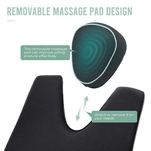Tusscle Cojin Lumbar Coche,Nuevo Respaldo Lumbar Soporte de Esponja Memoria,Almohada de Apoyo Lumbar de Espalda por Silla Oficina,Golpe extraíble Tusscle Cojin Lumbar Coche,Nuevo Respaldo Lumbar Soporte de Esponja Memoria,Almohada de Apoyo Lumbar de Espalda por Silla Oficina,Golpe extraíble