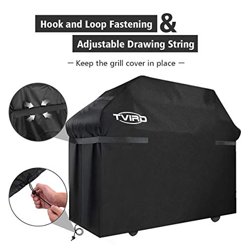 Tvird Funda para Barbacoa Impermeable, Cubierta para Barbacoa 300D Oxford 145 * 61 * 117cm,Protector para Barbacoa Anti-Viento/UV/Impermeabilidad,con Cuerda de Bloqueo Tvird Funda para Barbacoa Impermeable, Cubierta para Barbacoa 300D Oxford 145 * 61 * 117cm,Protector para Barbacoa Anti-Viento/UV/Impermeabilidad,con Cuerda de Bloqueo