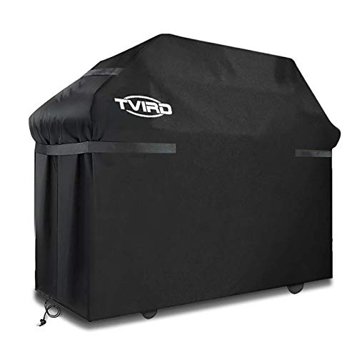 Tvird Funda para Barbacoa Impermeable, Cubierta para Barbacoa 300D Oxford 145 * 61 * 117cm,Protector para Barbacoa Anti-Viento/UV/Impermeabilidad,con Cuerda de Bloqueo