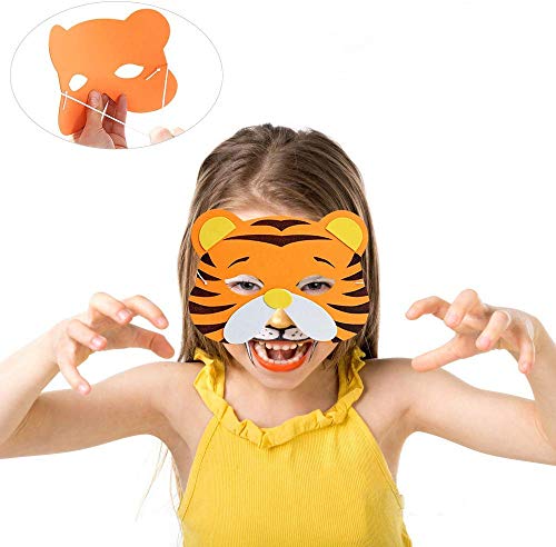 Tweal Máscaras de Animales,20 Piezas Máscaras de Espuma EVA para Niños para Cumpleaños Halloween Suministros de Fiesta de Navidad Tweal Máscaras de Animales,20 Piezas Máscaras de Espuma EVA para Niños para Cumpleaños Halloween Suministros de Fiesta de Navidad