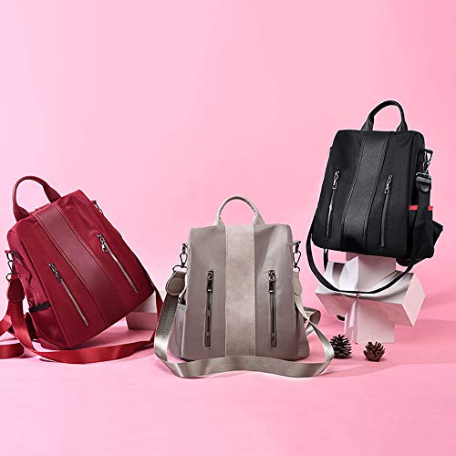 TXVSO Mujer Mujer Mochila Mochila Hombro Escuela Bolsa portátil antirrobo Impermeable Oxford Tela, Negro TXVSO Mujer Mujer Mochila Mochila Hombro Escuela Bolsa portátil antirrobo Impermeable Oxford Tela, Negro