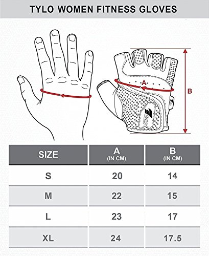 Tylo Sports Guantes de gimnasio para levantamiento de pesas para mujer, crossfit, entrenamiento de culturismo, ejercicio físico (pequeño) Tylo Sports Guantes de gimnasio para levantamiento de pesas para mujer, crossfit, entrenamiento de culturismo, ejercicio físico (pequeño)