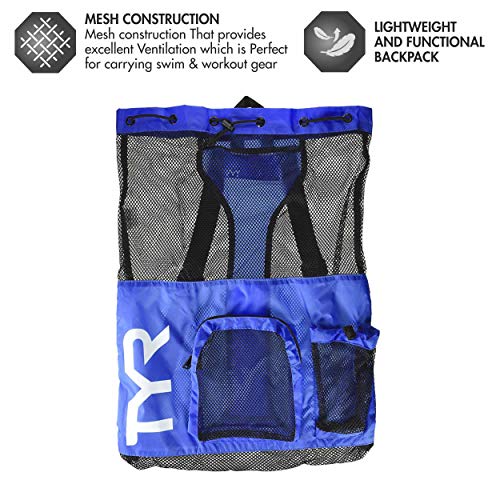 TYR Big Mesh Mummy Bolsillo, Unisex adulto, azul - azul, 40 L