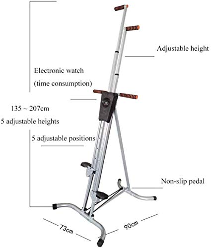 TYX-SS Máquina de Escalada Vertical a Pasos, máquina de Cardio de Escalada de Fitness, Entrenamiento de Cuerpo Completo, Fitness, Equipo de Fitness para el hogar