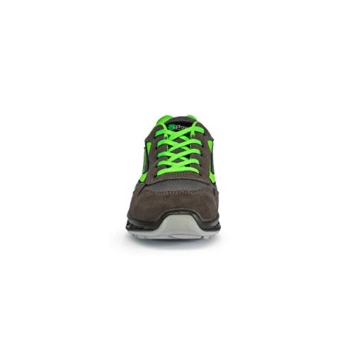 U-Power RL20036-44 RL20036-44-Calzado de Seguridad Gama Red Lion Modelo Point S1P SRC Talla 44, Gris/Verde