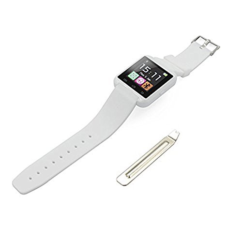 U Watch U8 - Smartwatch (pantalla 1.48", 64 MB, 128 MB RAM, Bluetooth, MicroUSB), blanco