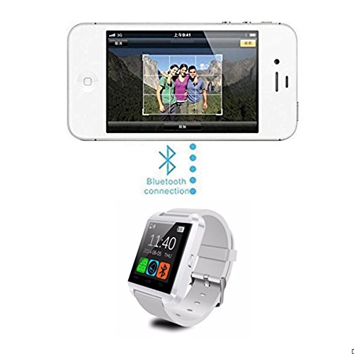 U Watch U8 - Smartwatch (pantalla 1.48", 64 MB, 128 MB RAM, Bluetooth, MicroUSB), blanco U Watch U8 - Smartwatch (pantalla 1.48", 64 MB, 128 MB RAM, Bluetooth, MicroUSB), blanco