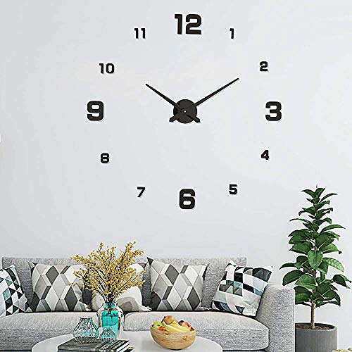 UBaymax Relojes de Pared Pegatina,Relojes Modernos DIY,Reloj de Pared Adhesivo Reloj de Etiqueta de Pared Decoración,llenado Pared Vacía 3D Reloj, Ideal para Oficina Hotel Restaurante(Negro) UBaymax Relojes de Pared Pegatina,Relojes Modernos DIY,Reloj de Pared Adhesivo Reloj de Etiqueta de Pared Decoración,llenado Pared Vacía 3D Reloj, Ideal para Oficina Hotel Restaurante(Negro)