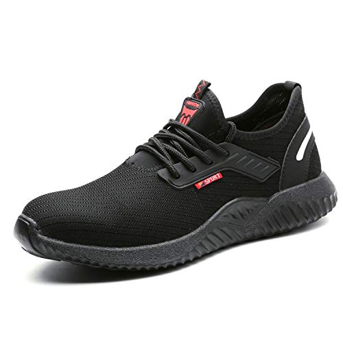 UCAYALI Zapatos de Seguridad con Punta de Acero para Hombre Zapatillas de Trabajo Puntera Reforzada Calzado de Protección Industria Construcción - Cómodos Ligeros y Antideslizantes(Negro, 42) UCAYALI Zapatos de Seguridad con Punta de Acero para Hombre Zapatillas de Trabajo Puntera Reforzada Calzado de Protección Industria Construcción - Cómodos Ligeros y Antideslizantes(Negro, 42)